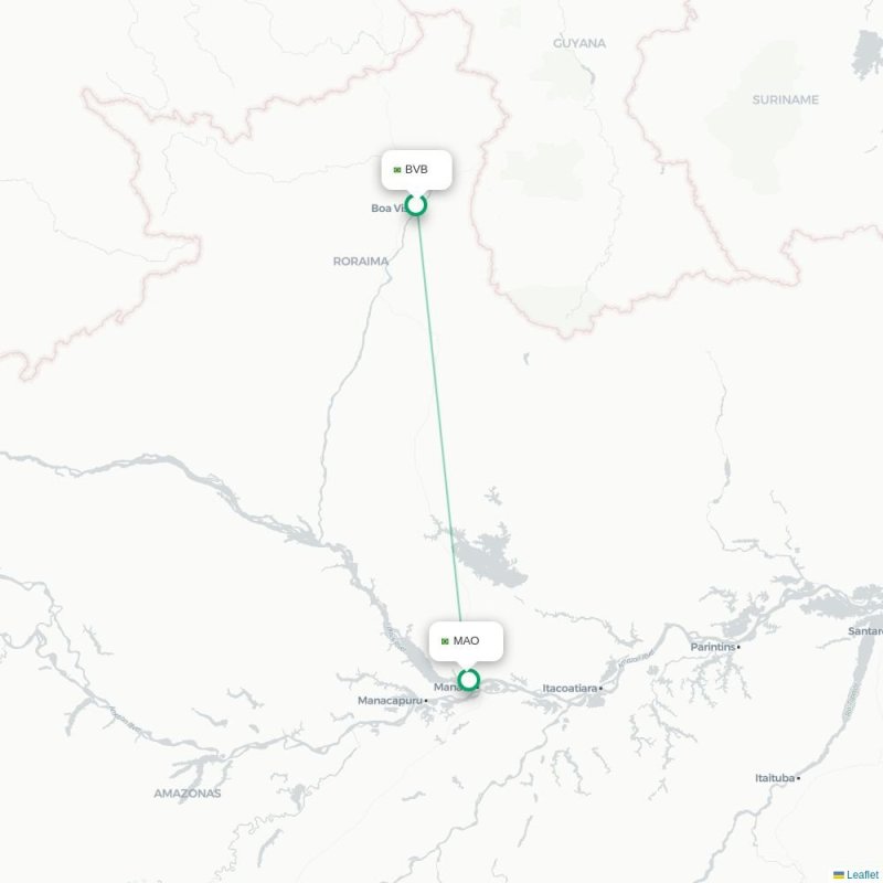 BVB - MAO route map