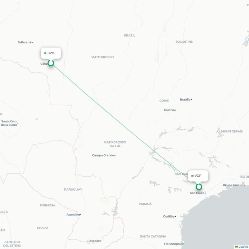 BYO - VCP route map