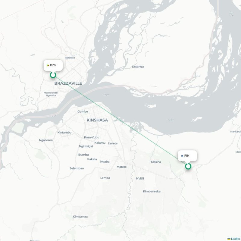 BZV - FIH route map