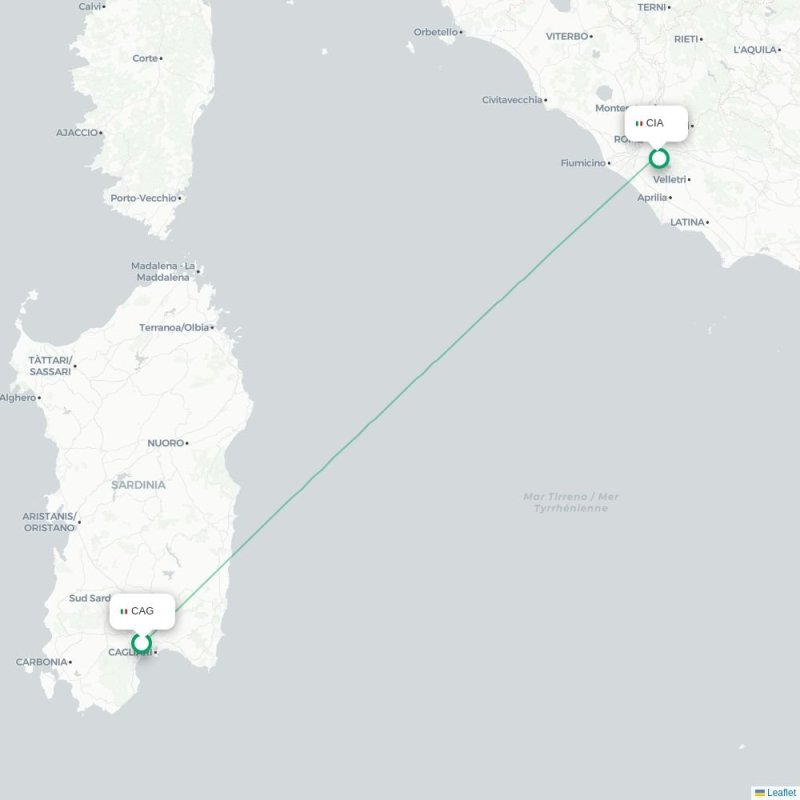 CAG - CIA route map