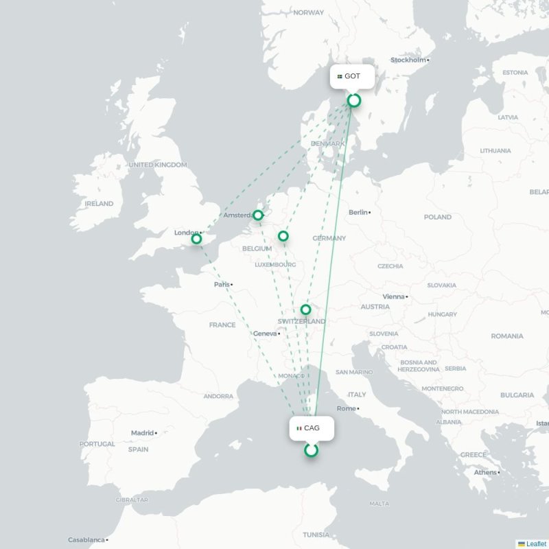 CAG - GOT route map