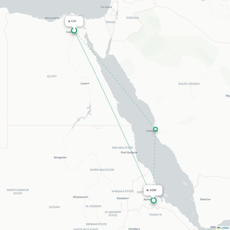 CAI - ASM route map