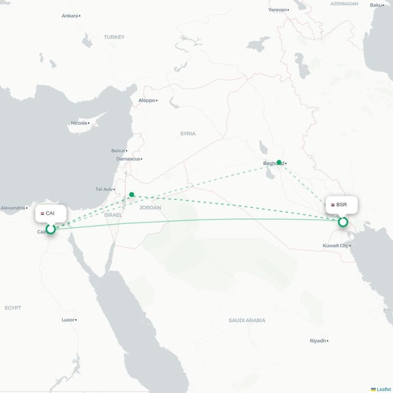 CAI - BSR route map