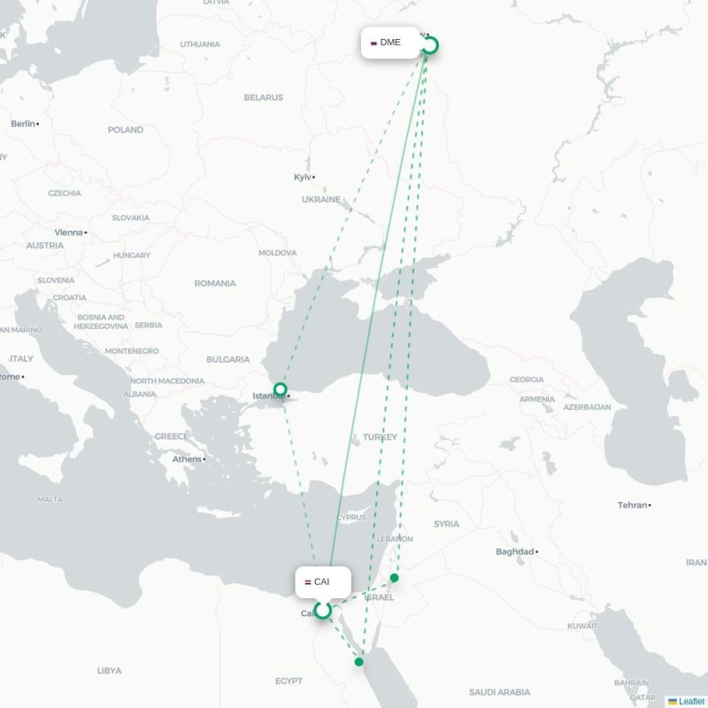 CAI - DME route map