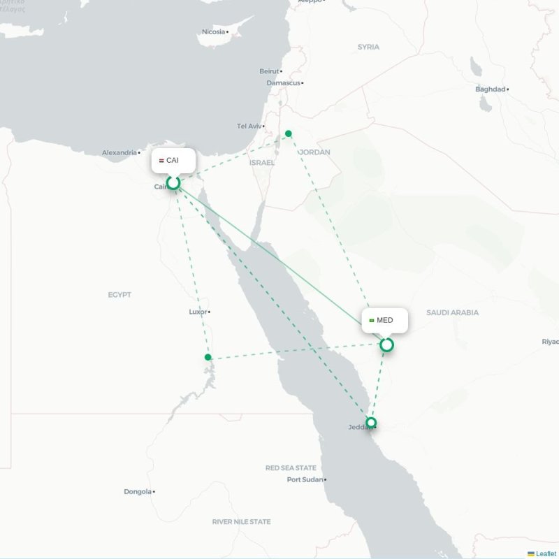 CAI - MED route map