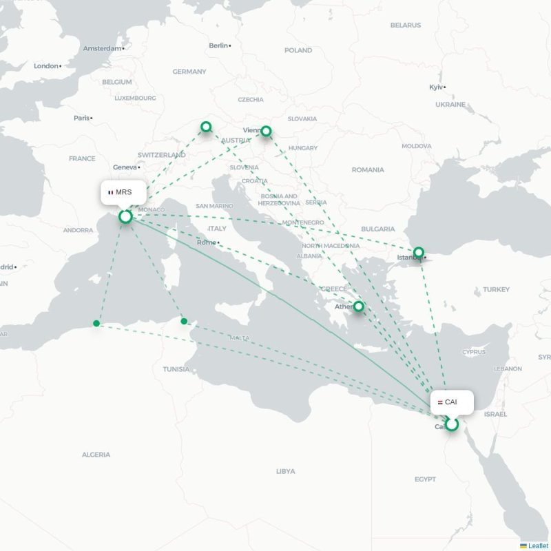 CAI - MRS route map