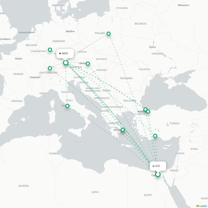 CAI - MUC route map