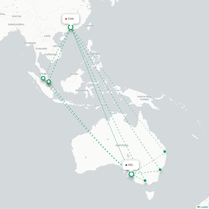 CAN - ADL route map