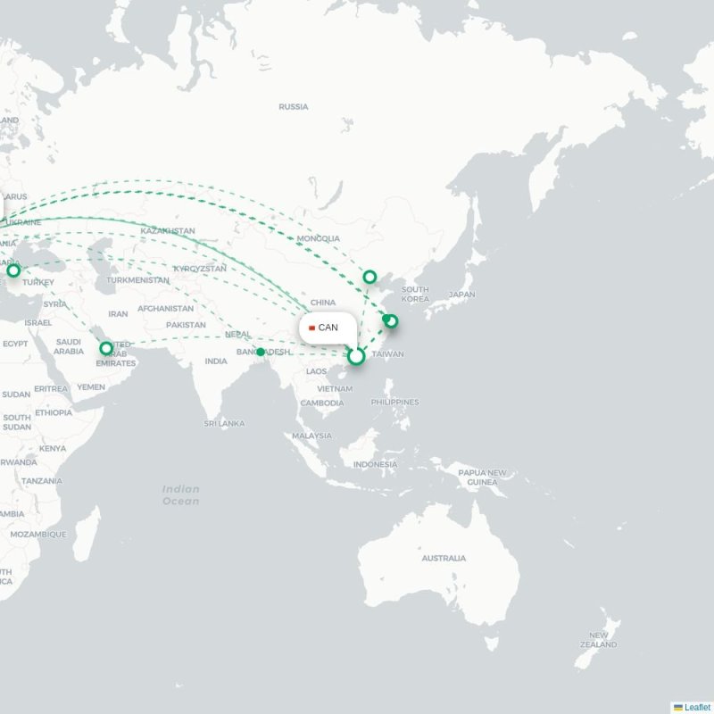 CAN - BUD route map