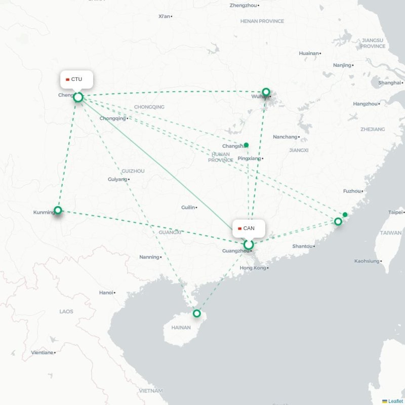 CAN - CTU route map