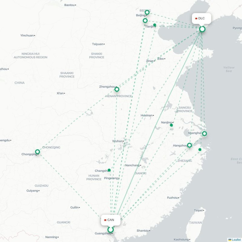 CAN - DLC route map