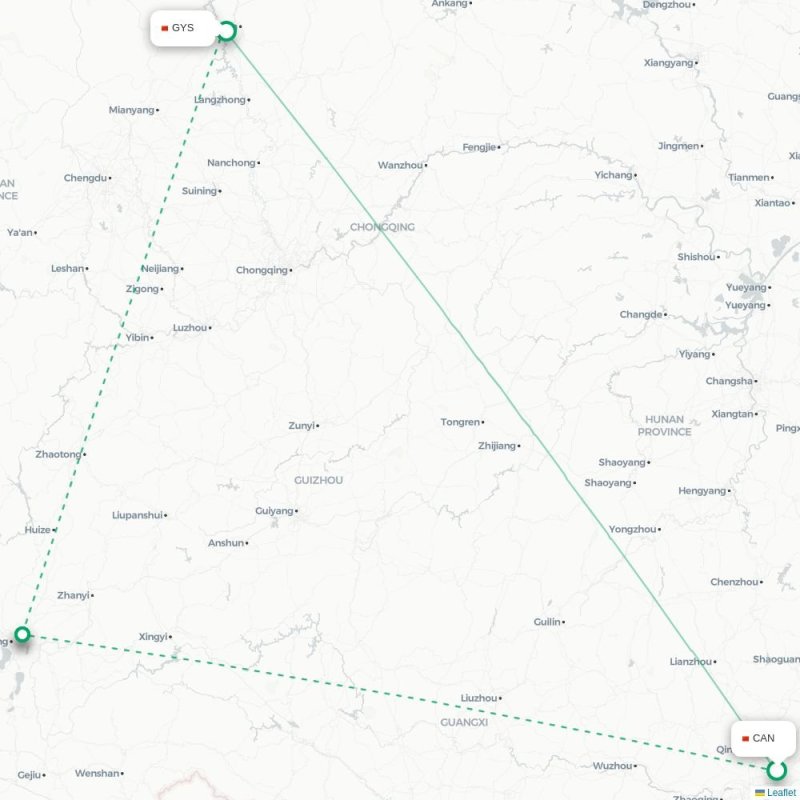 CAN - GYS route map