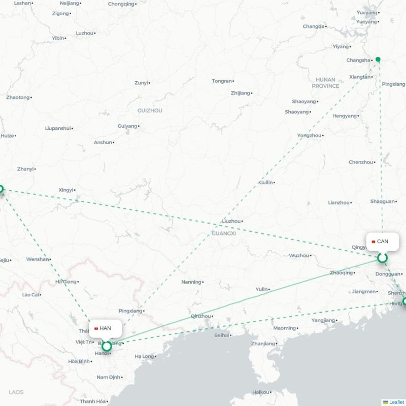 CAN - HAN route map