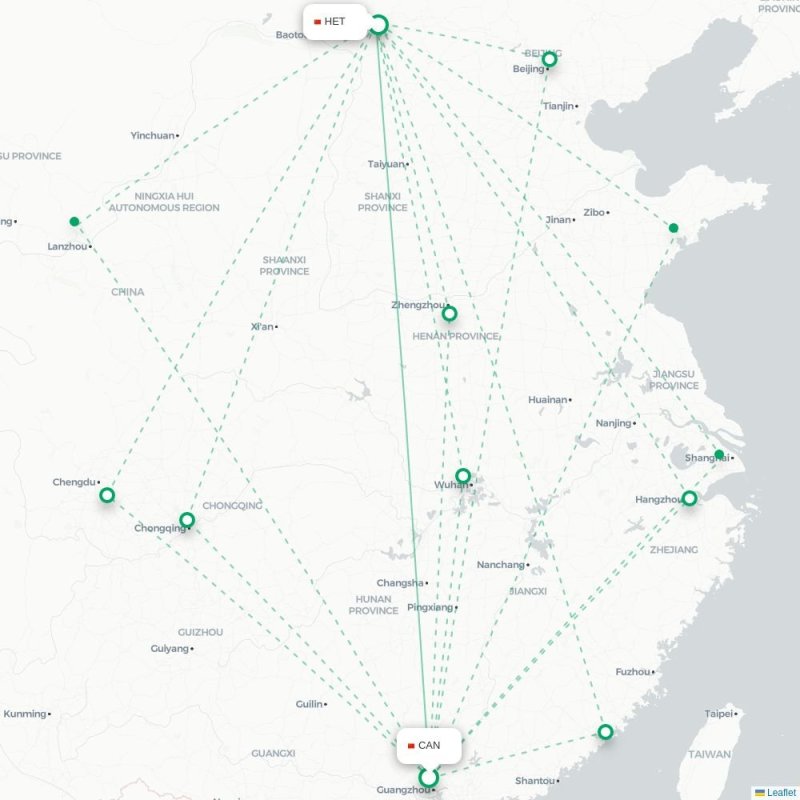 CAN - HET route map