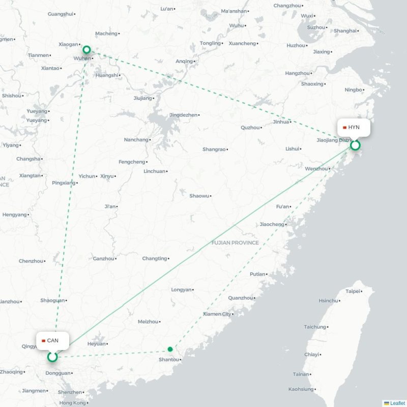 CAN - HYN route map