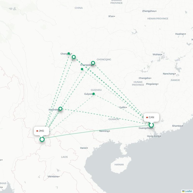 CAN - JHG route map
