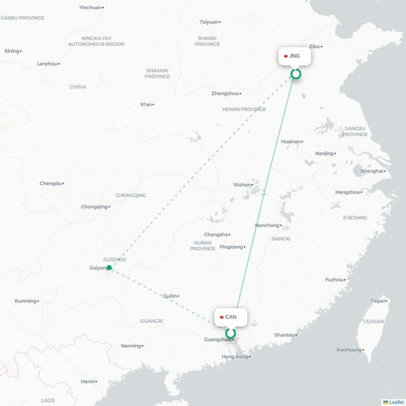 CAN - JNG route map