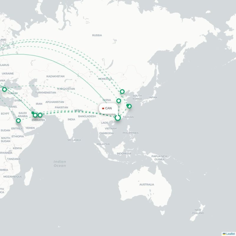 CAN - LGW route map