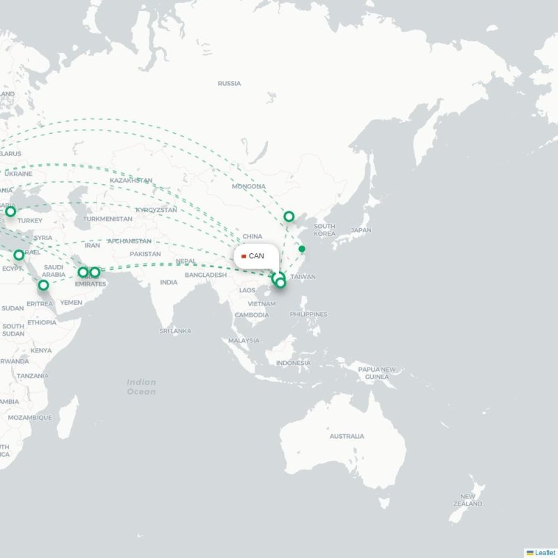 CAN - MAD route map