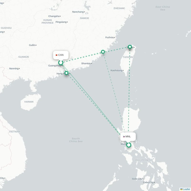CAN - MNL route map