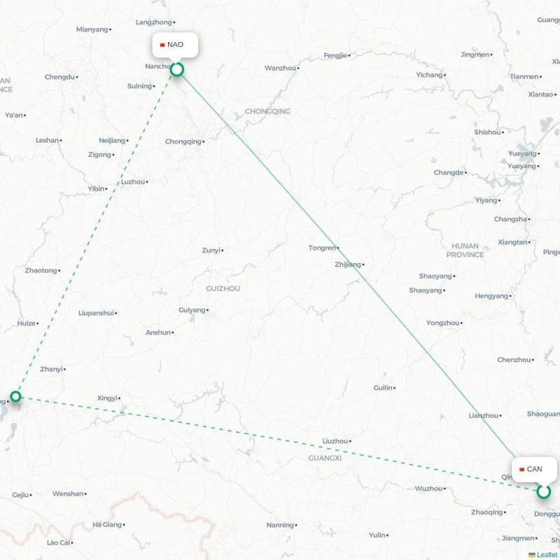 CAN - NAO route map