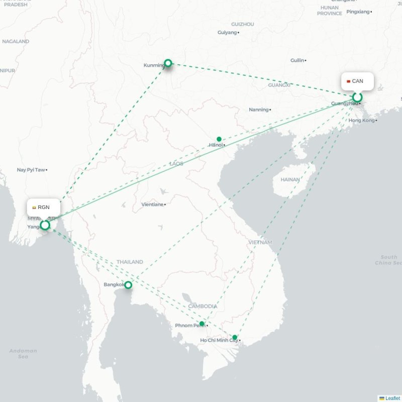 CAN - RGN route map