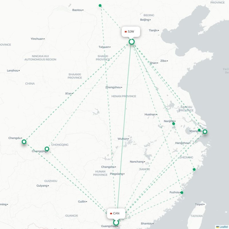 CAN - SJW route map