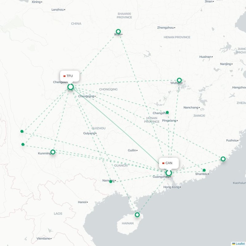 CAN - TFU route map