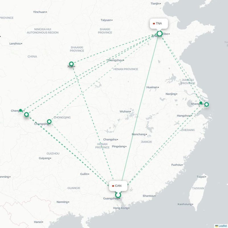 CAN - TNA route map