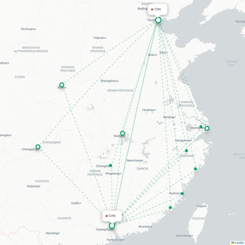 CAN - TSN route map