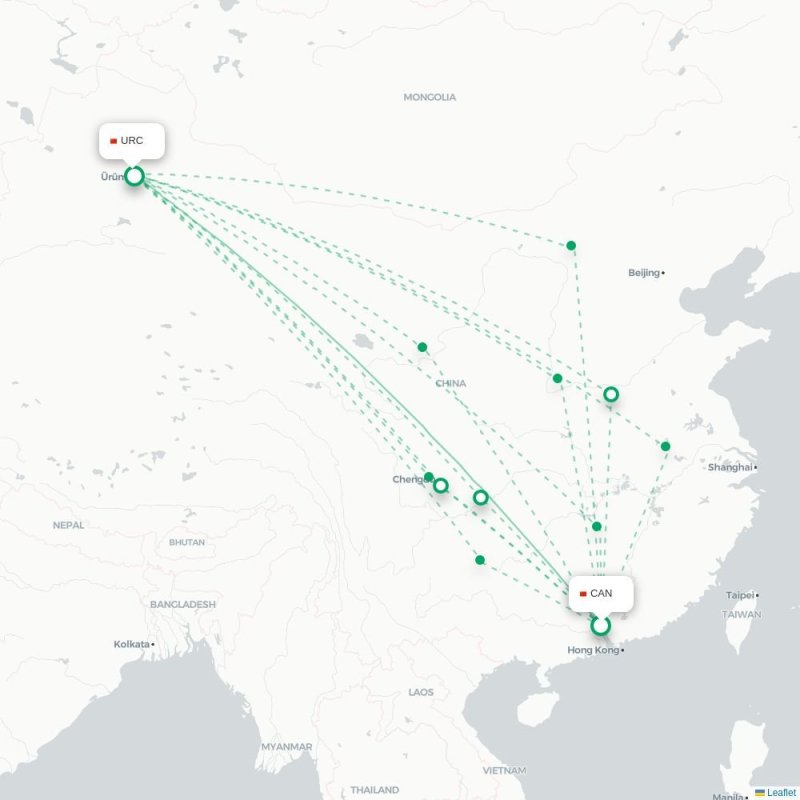 CAN - URC route map