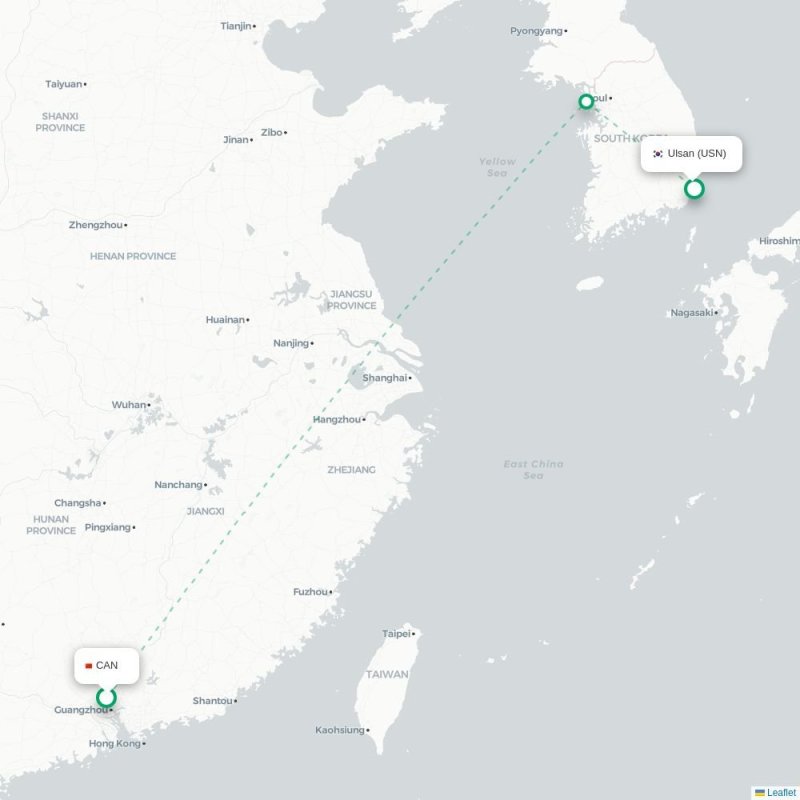CAN - USN route map