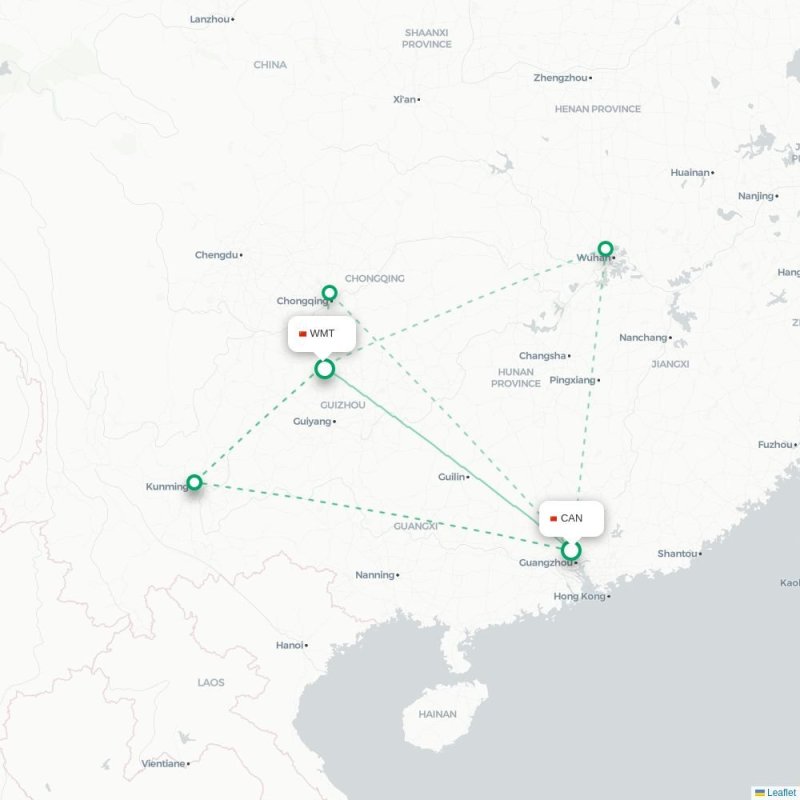 CAN - WMT route map
