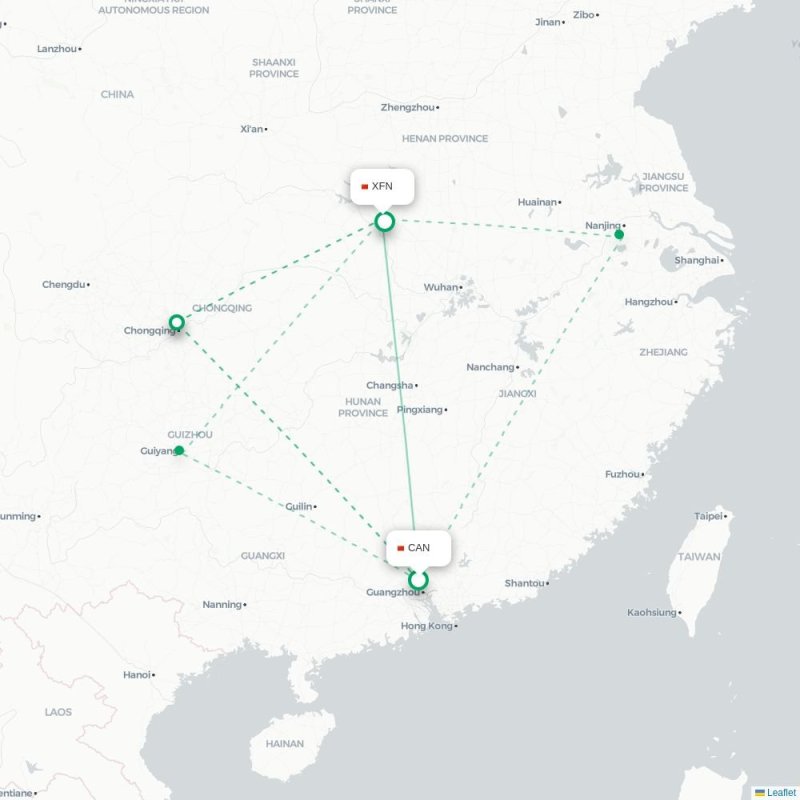 CAN - XFN route map