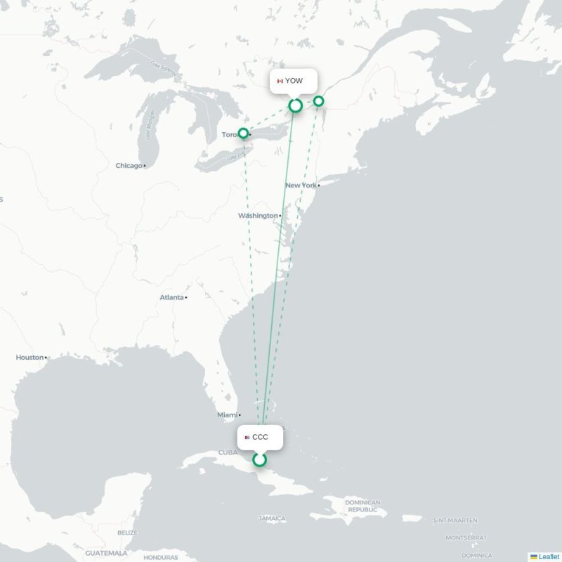 CCC - YOW route map
