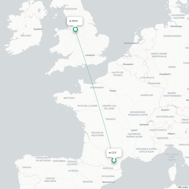CCF - MAN route map