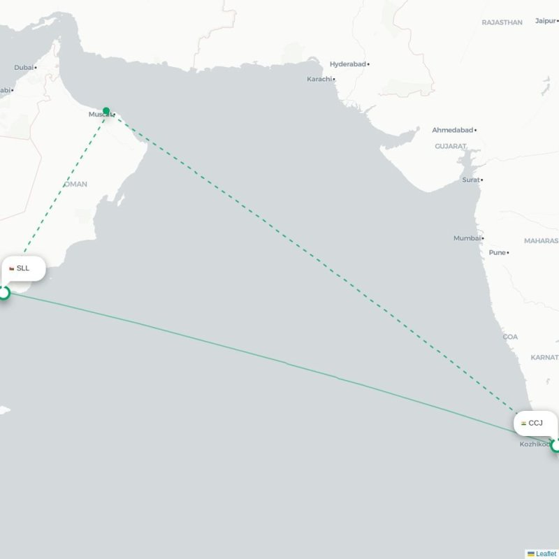 CCJ - SLL route map