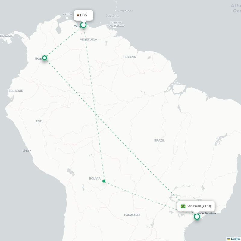CCS - GRU route map