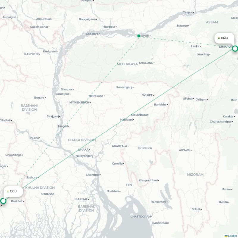 CCU - DMU route map