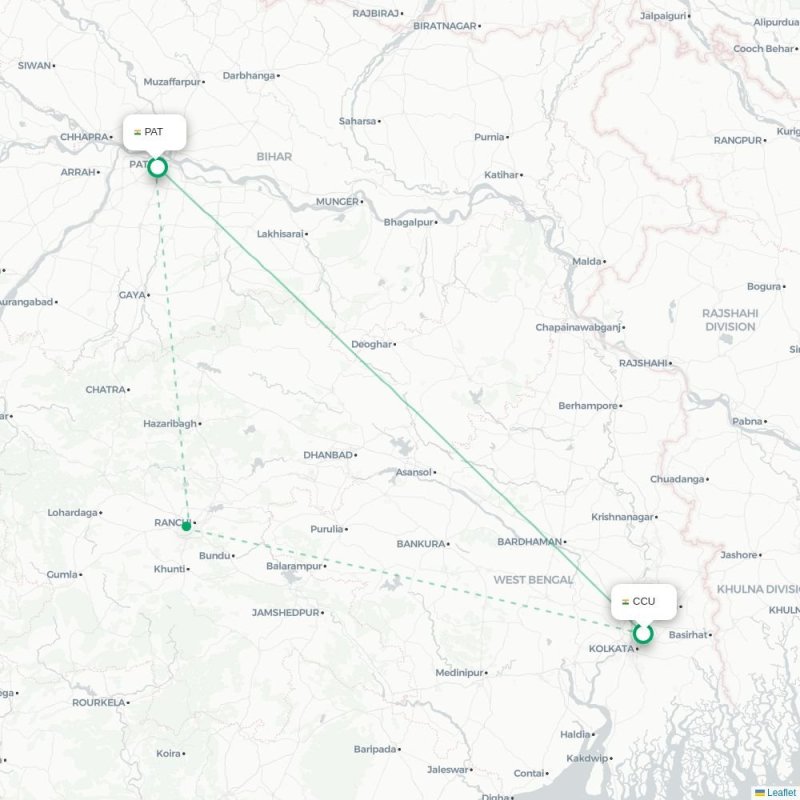 CCU - PAT route map