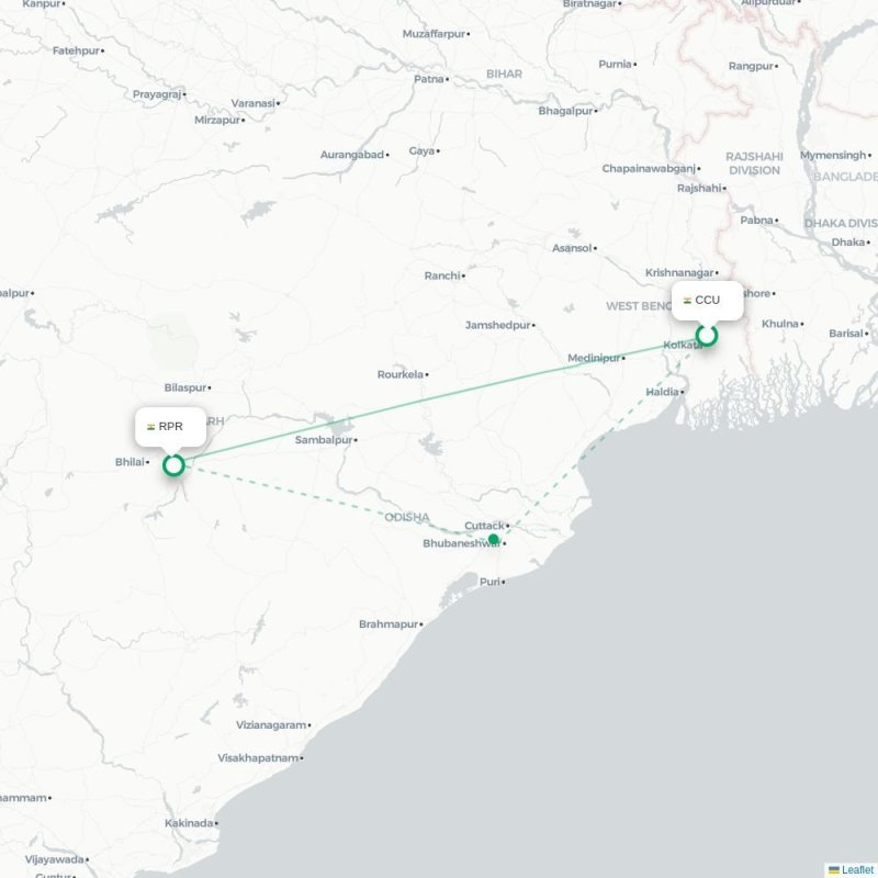 CCU - RPR route map