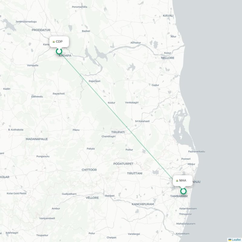 CDP - MAA route map