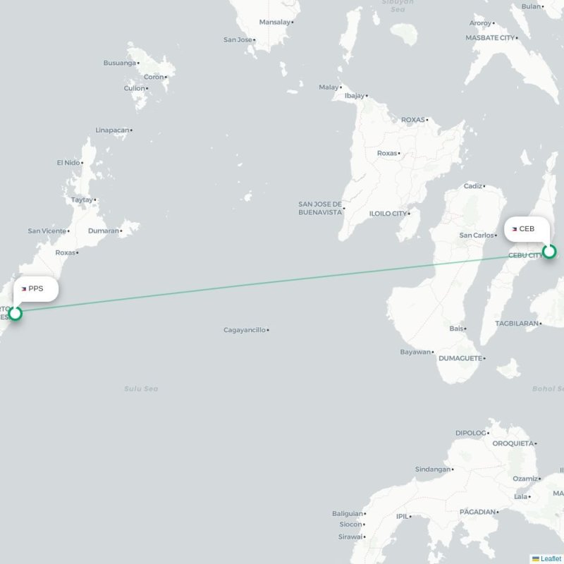 CEB - PPS route map