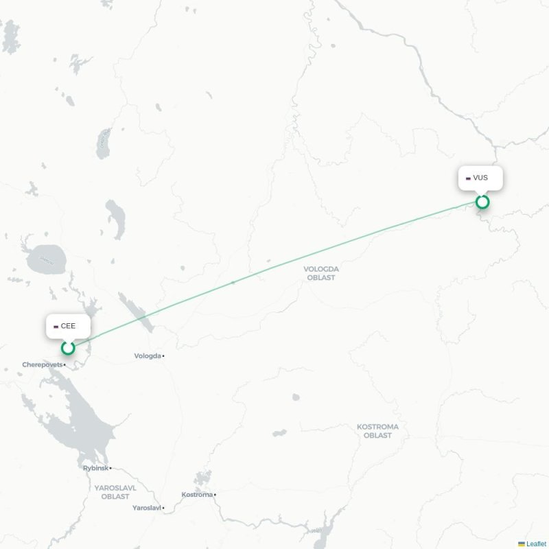 CEE - VUS route map