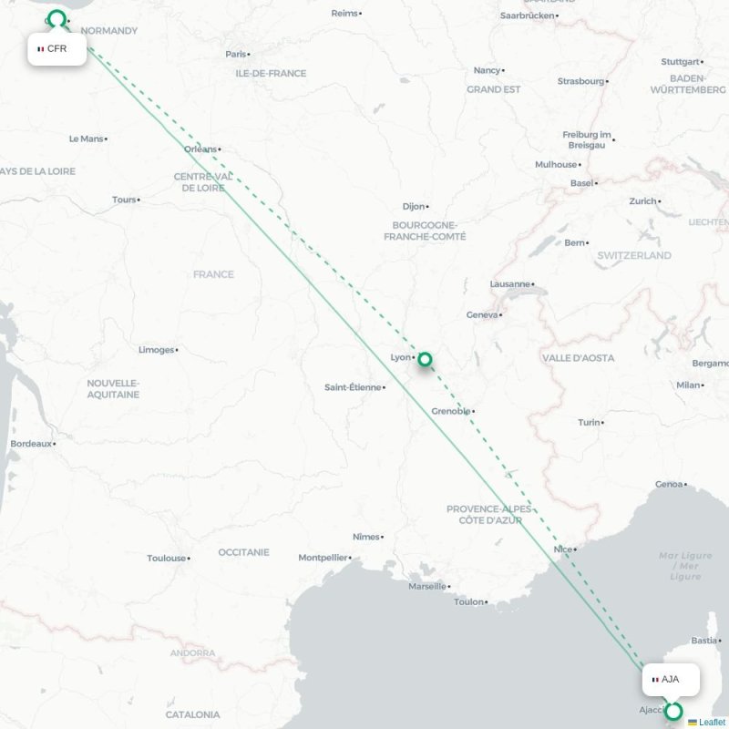 CFR - AJA route map