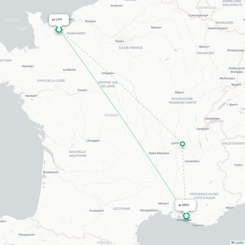 CFR - MRS route map
