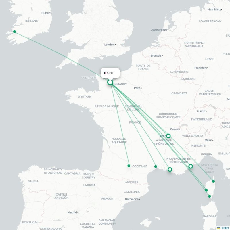 CFR - NCE route map