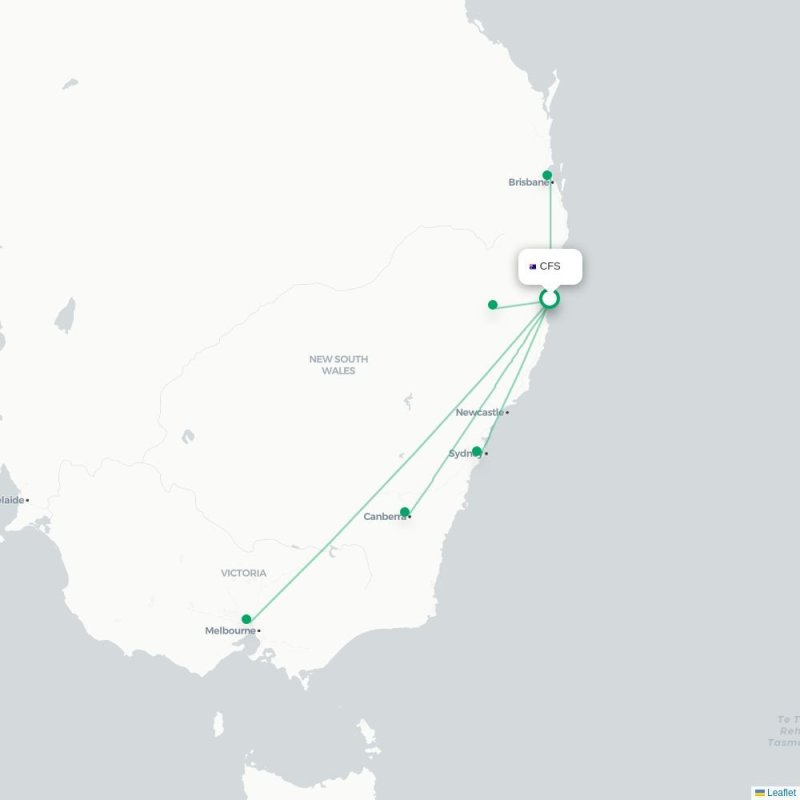 CFS - MEL route map