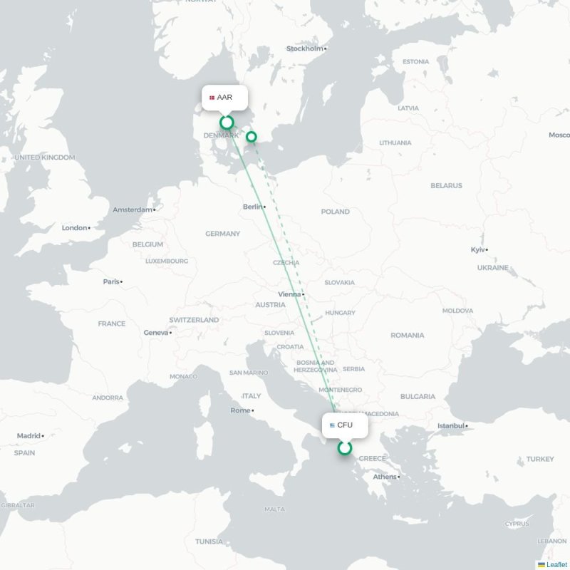 CFU - AAR route map