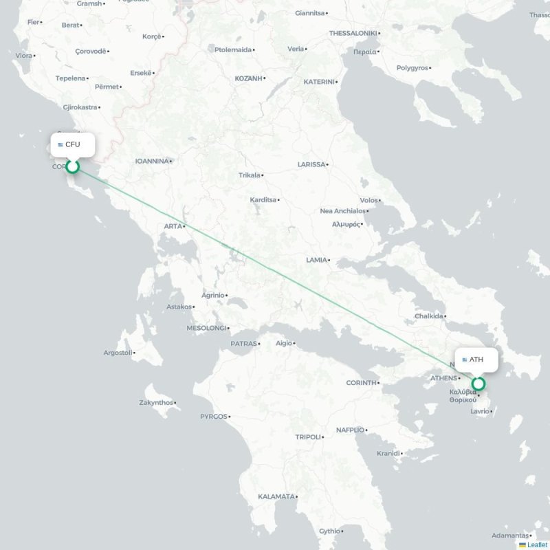 CFU - ATH route map